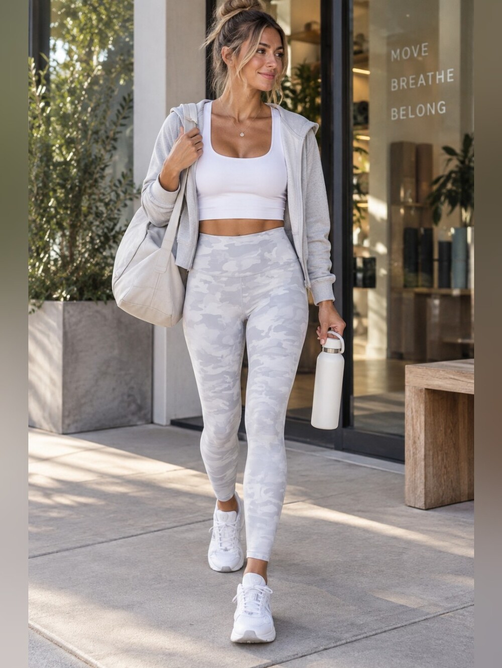 Lululemon Wunder Under High-Rise Tight 28" Alpine White Camo Size 6 NWOT